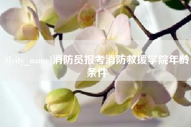 乌海消防员报考消防救援学院年龄条件