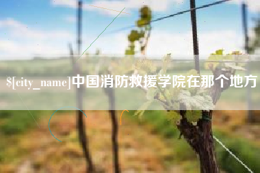 乌海中国消防救援学院在那个地方