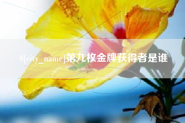 乌海第九枚金牌获得者是谁