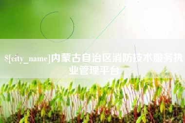 乌海内蒙古自治区消防技术服务执业管理平台