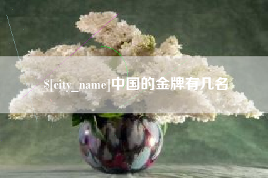 乌海中国的金牌有几名