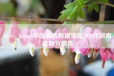 乌海中国消防救援学院2020年河南录取分数线