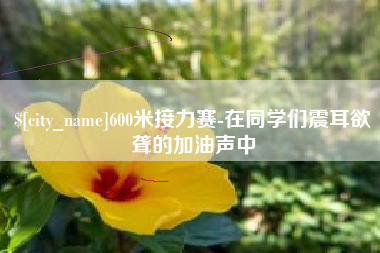 乌海600米接力赛-在同学们震耳欲聋的加油声中