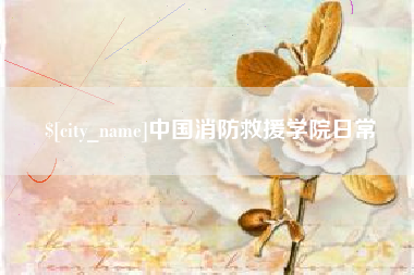 乌海中国消防救援学院日常