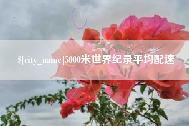 乌海5000米世界纪录平均配速
