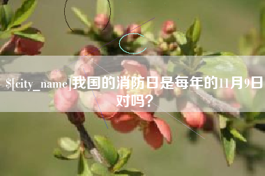 乌海我国的消防日是每年的11月9日对吗？