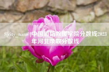 乌海中国消防救援学院分数线2023年河北录取分数线