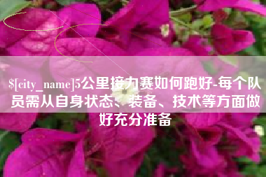 乌海5公里接力赛如何跑好-每个队员需从自身状态、装备、技术等方面做好充分准备