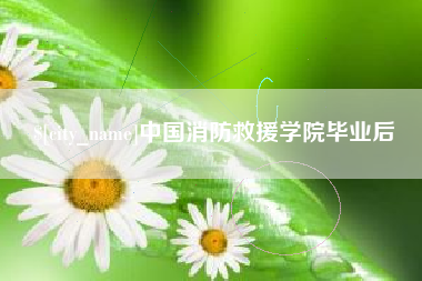 乌海中国消防救援学院毕业后