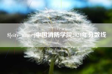 乌海中国消防学院2024年分数线