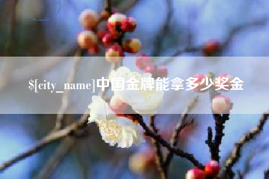 乌海中国金牌能拿多少奖金