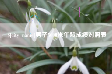 乌海男子5000米年龄成绩对照表