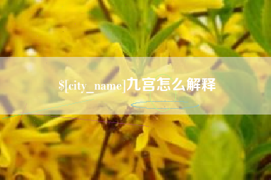 乌海九宫怎么解释