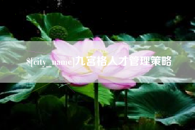 乌海九宫格人才管理策略