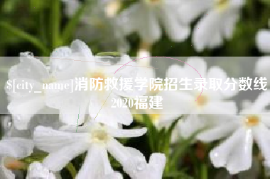 乌海消防救援学院招生录取分数线2020福建