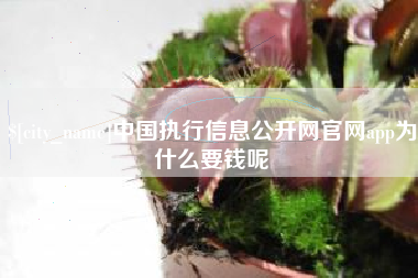乌海中国执行信息公开网官网app为什么要钱呢
