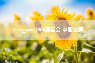 乌海2020奥运会 中国金牌
